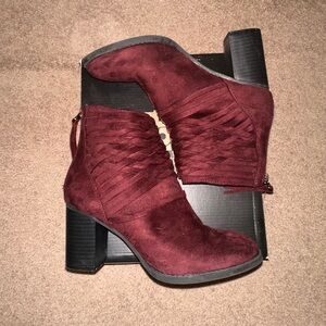 Charlotte Russe suede booties